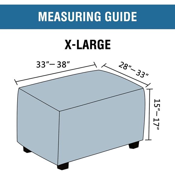 Waterproof Ottoman Cover (X Large, Camel) - Picture 2 of 7